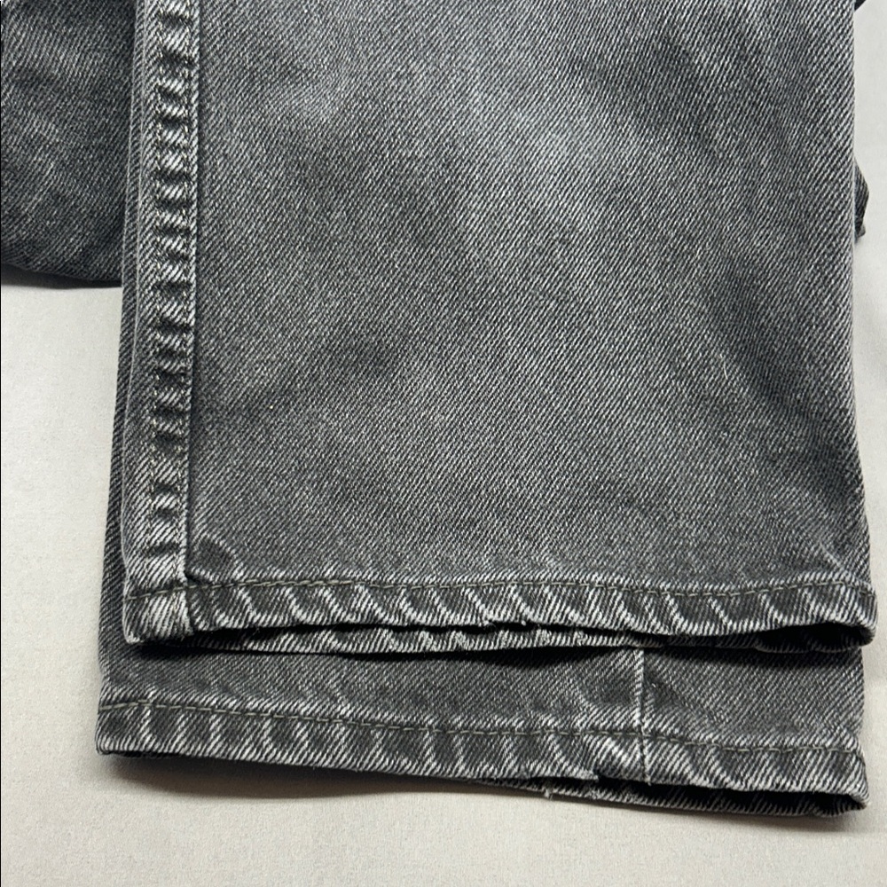 Levi's 505 Mens Regular Fit Straight Leg Jeans Faded Black Denim W38 L34 - Picture 6 of 7